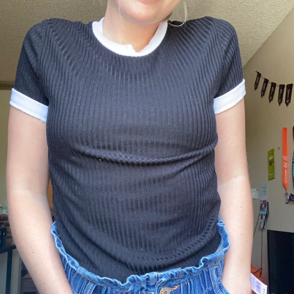 Black and white top